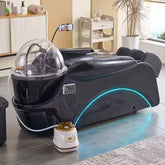 Custom Salon water circulation hair Washing chair electric Massage black Shampoo Bed - Greenlife - Shampoo Bed